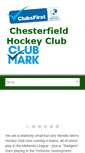 Mobile Screenshot of chesterfieldhockeyclub.co.uk