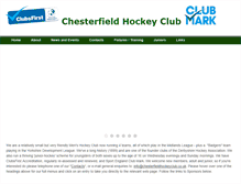 Tablet Screenshot of chesterfieldhockeyclub.co.uk
